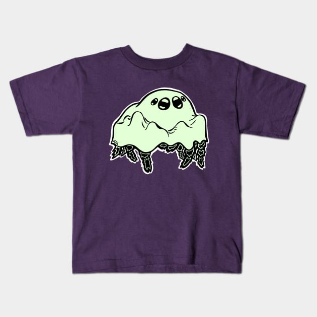 Little Ghost Spider (Too Cute to be Scary) Kids T-Shirt by RJKpoyp